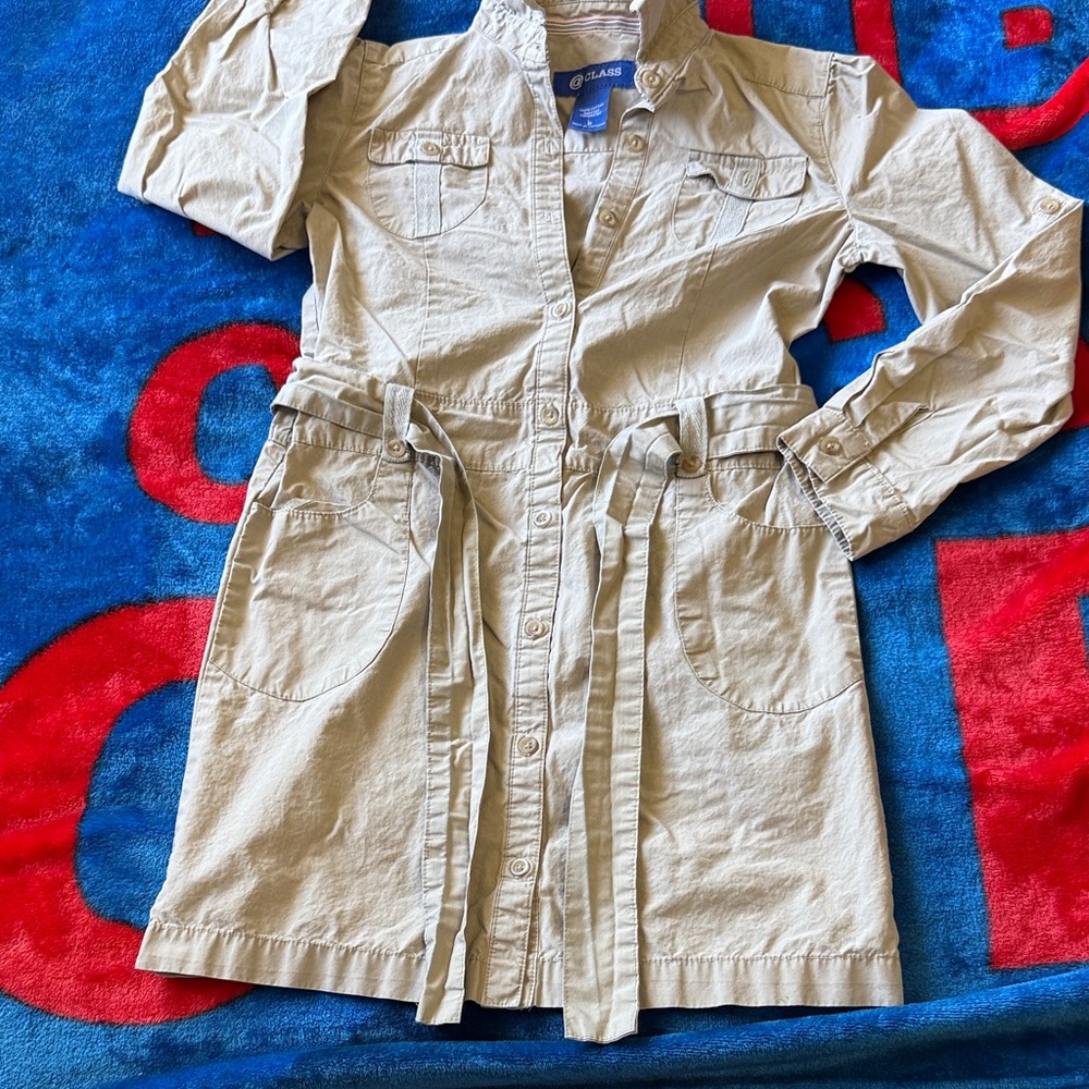 Classic Kids Beige Casual Dress